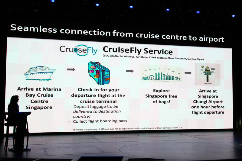 シンガポールは2つのクルーズターミナルからの観光地のアクセスのよさをアピール