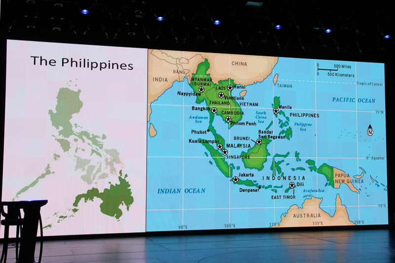 フィリピンの東南アジアからのアクセスのよさをアピール