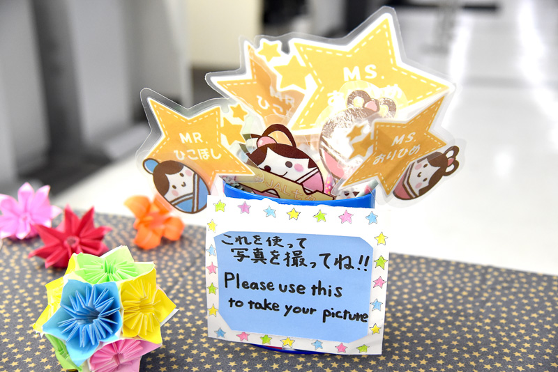 撮影用プロップスも多数用意されている