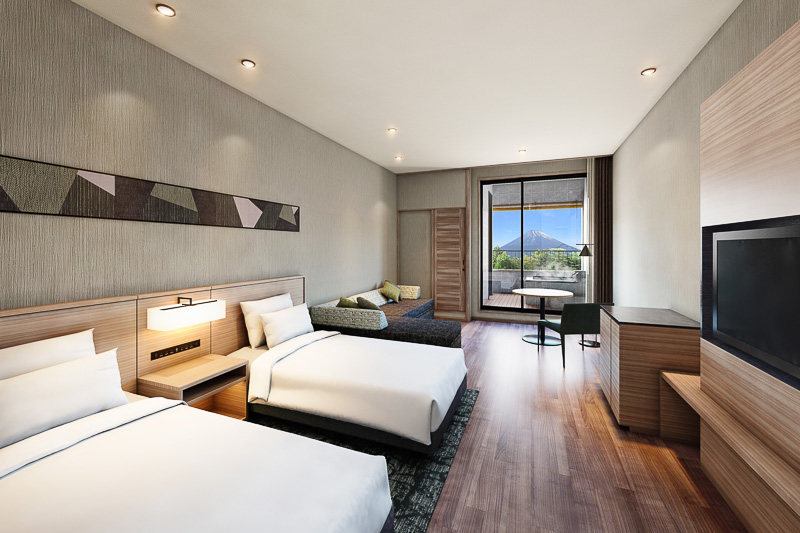 伊豆マリオットホテル修善寺の「温泉露天風呂付 プレミアルーム ツイン」（画像提供：森トラスト・ホテルズ＆リゾーツ）