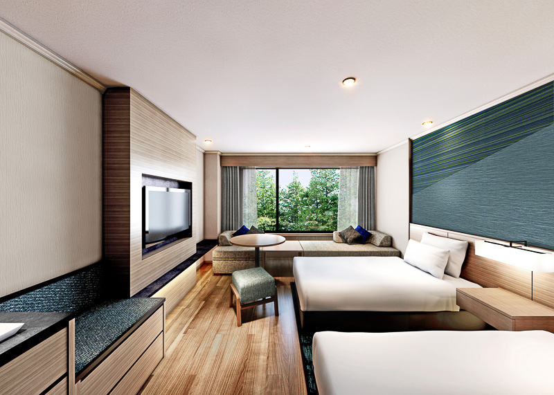 伊豆マリオットホテル修善寺の「スーペリアルーム ツイン」（画像提供：森トラスト・ホテルズ＆リゾーツ）