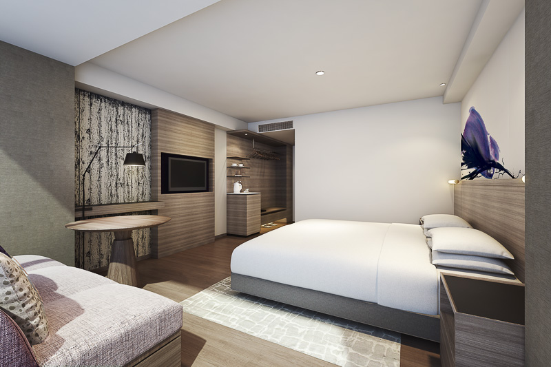 琵琶湖マリオットホテルの「スーペリア ツイン」（画像提供：森トラスト・ホテルズ＆リゾーツ）