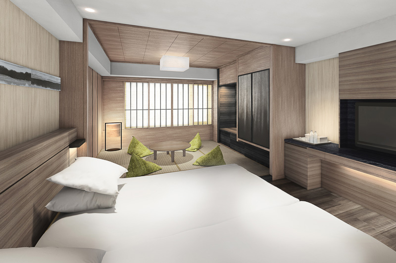 南紀白浜マリオットホテルの「和洋室 ツイン」（画像提供：森トラスト・ホテルズ＆リゾーツ）