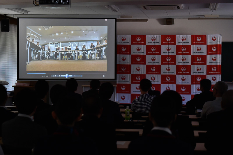 これまでの取り組みをムービーにまとめて上映