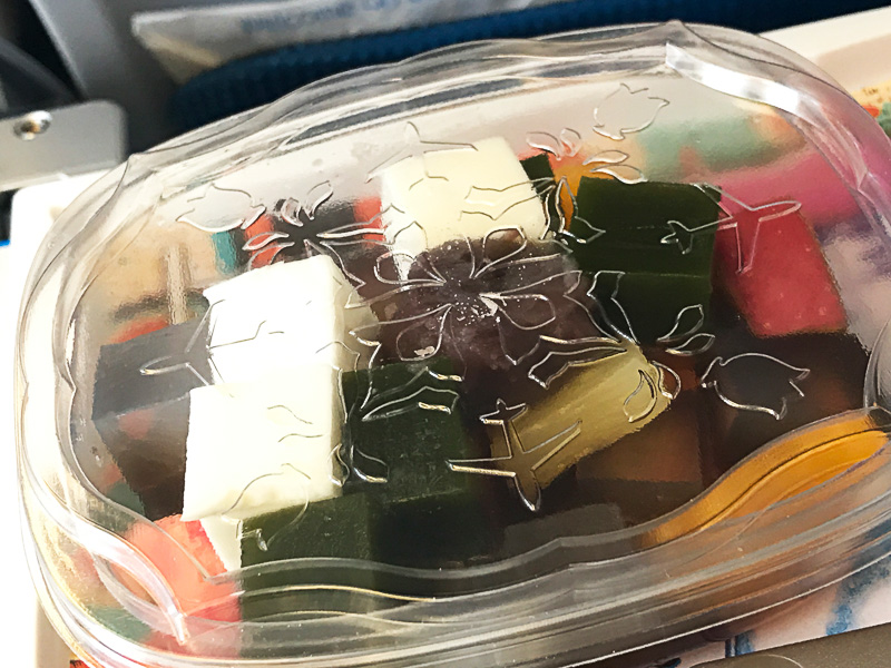 和食のデザートはあんみつ！　これも美味しい