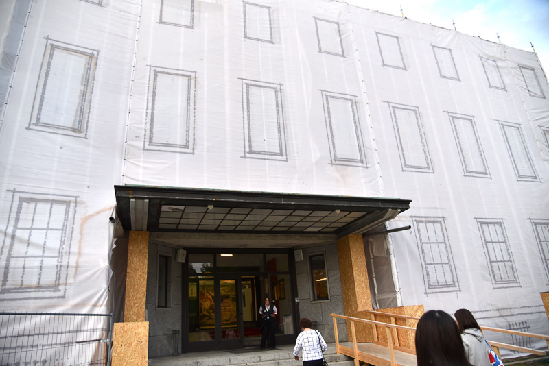 現在外観が工事中の「セーラキウス・ミュージアム・グスタフ」