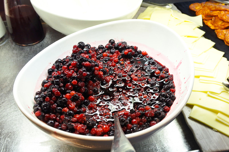 ベリーをたっぷり使ったジャムも人気だった