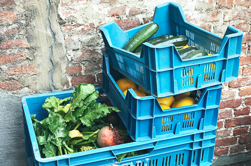 屋上に箱庭のようなハーブガーデンを持つレストラン。シェフ曰く「その日の朝に採れたオーガニック野菜を農場から大量に仕入れるんだけれど、夜にはすべてなくなるんだ」