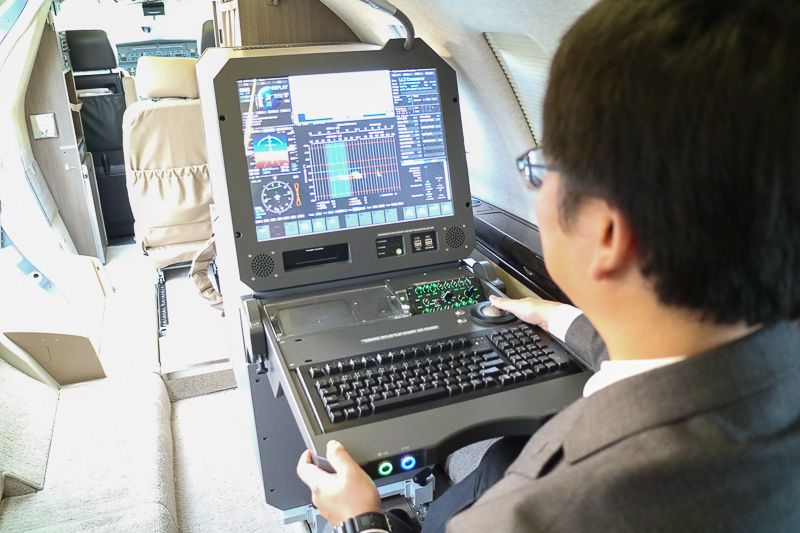 セスナ 525C型機に搭載している飛行検査システム