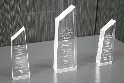 Jal エイビーロード エアライン満足度調査17 で 総合満足度 など3部門で1位に Jal本社で授与式を開催 トラベル Watch