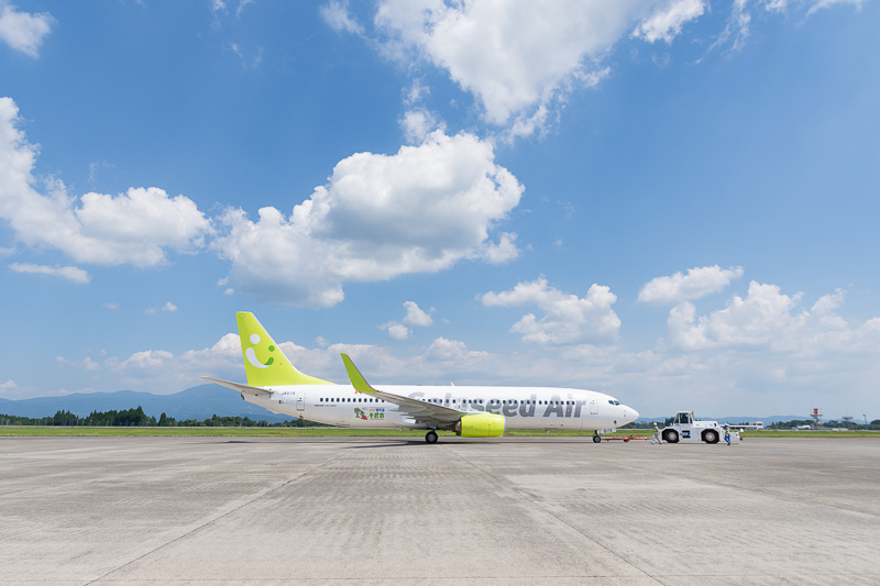 出発の準備が完了し滑走路へ