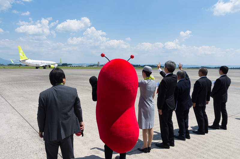 滑走路へ向けて地上走行