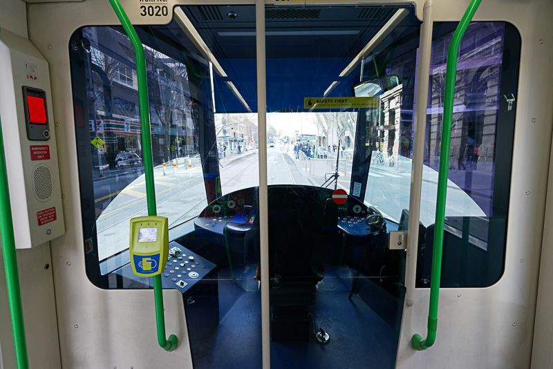 トラム車内からの眺め