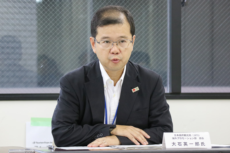 日本政府観光局（独立行政法人国際観光振興機構） 海外プロモーション部 部長 大石英一郎氏