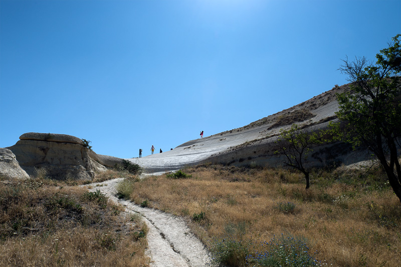 先ほど上ったところを降りて見上げたところ