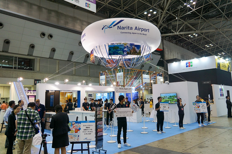 東京ビッグサイトの東2ホールにある成田空港ブース