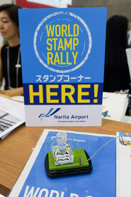 イタリアブースにあったスタンプ