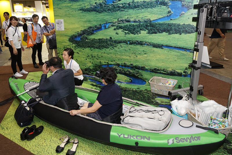 カヌーの映像が楽しめるVR