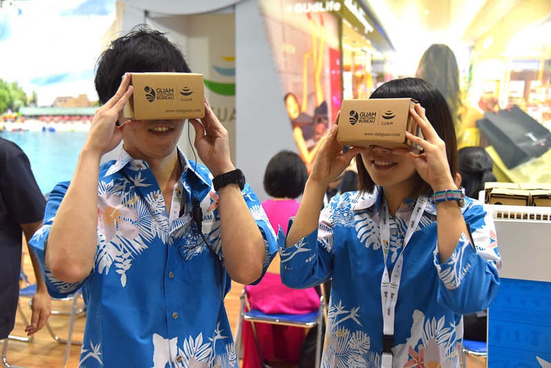 「グアム政府観光局」ではVRで常夏のグアムへと一瞬で旅立てる