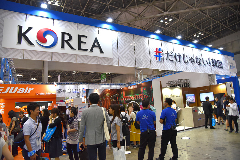 「#だけじゃない！韓国」をテーマにした韓国観光公社ブース