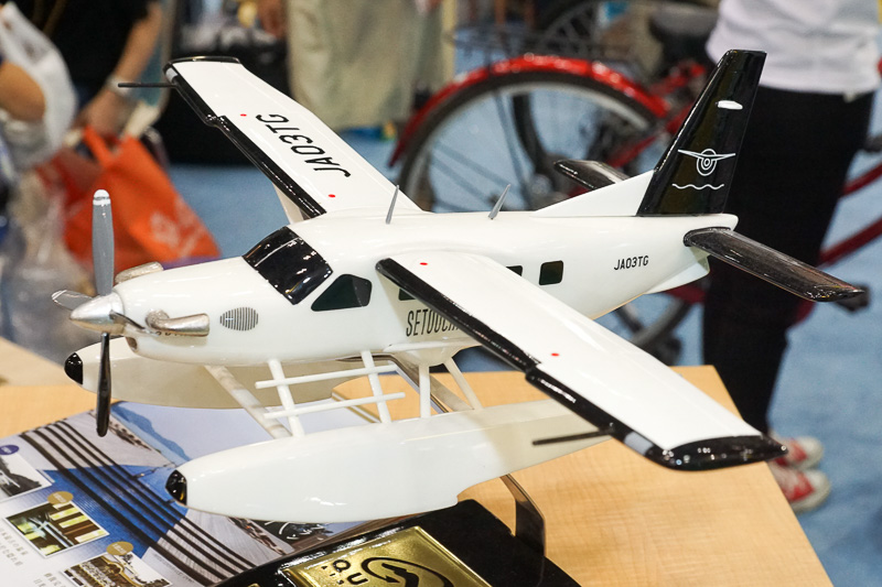 ワンダフルセトウチのブース内にもモデルプレーンが置かれていた
