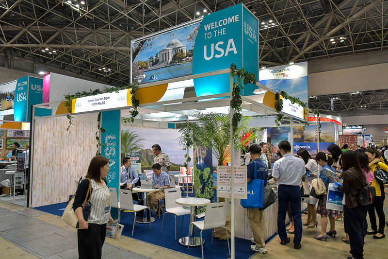 人気の高いハワイ州観光局ブース