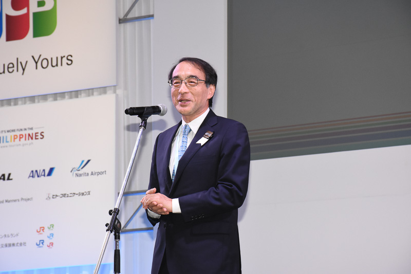 日本旅行業協会 理事長 志村格氏が閉会の挨拶を行なった