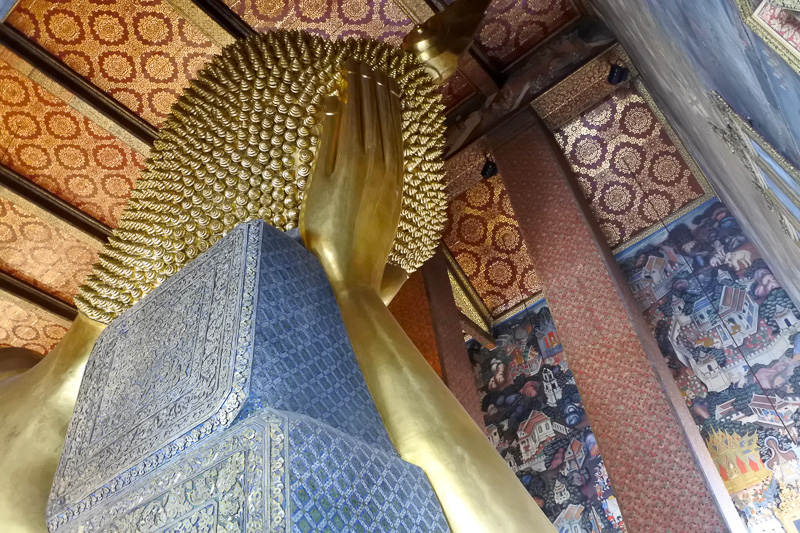 後ろ姿と螺髪も美しい