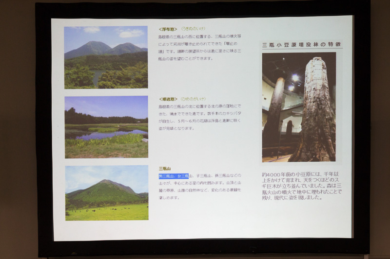 天然記念物に指定されている三瓶小豆原埋没林がある三瓶山