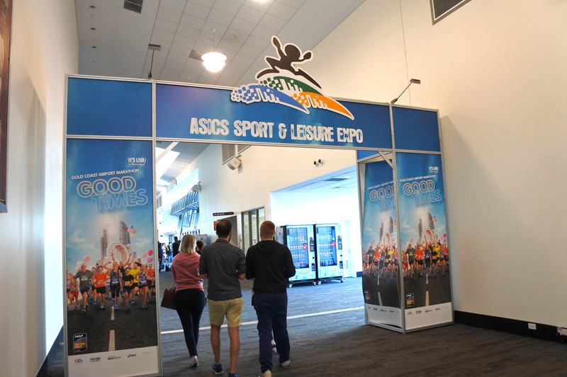 「ゴールドコースト・コンベンション・エキシビジョン・センター」では「Gold Coast Airport Marathon Expo and Registration」とともに「ASICS SPOTS & LEISURE EXPO」も同時開催