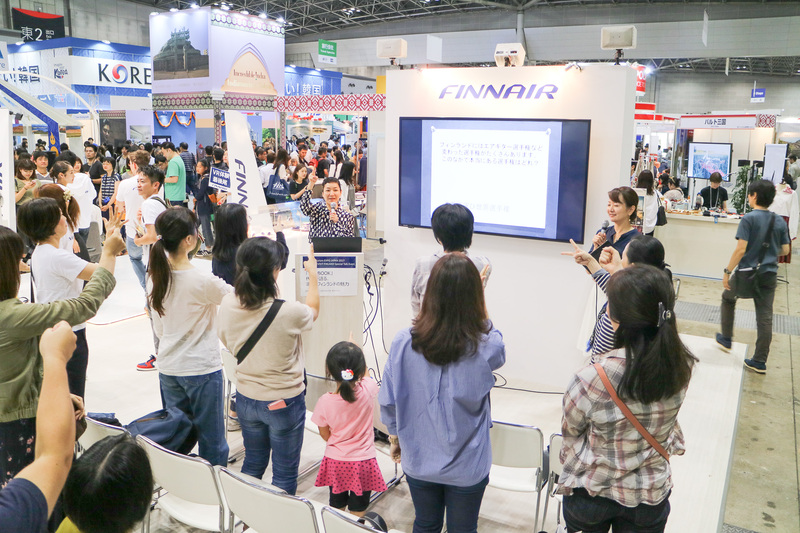 フィンエアーとフィンランド政府観光局は共同でブースを出展。一般公開日にはブース内でトークイベントも行なった