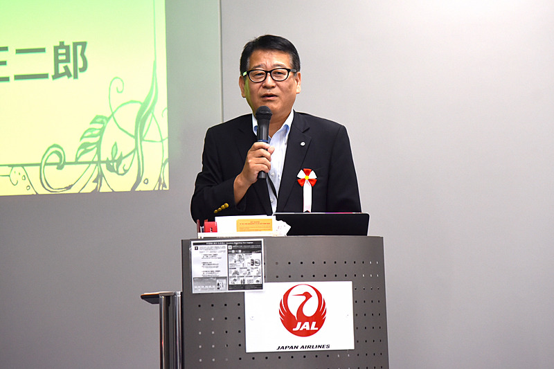 株式会社JALスカイ 成田事業所 事業所長の石橋正二郎氏が大会のスタートを宣言