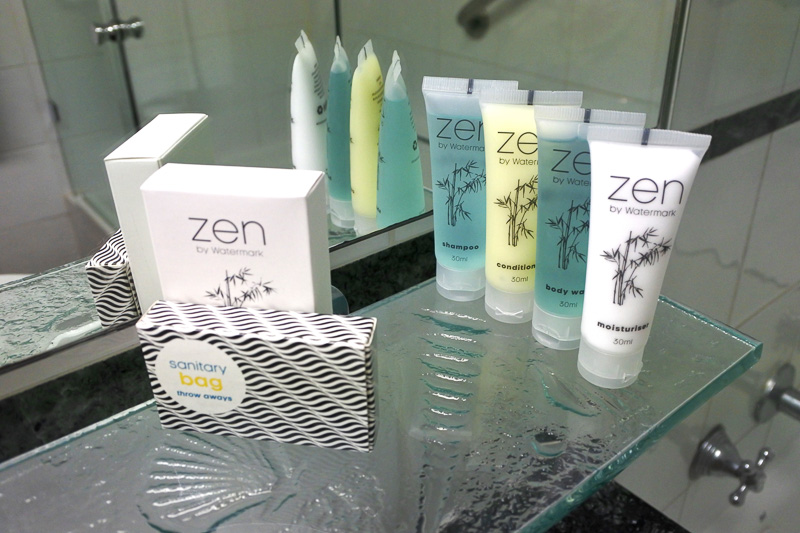 「ZEN by watermark」シリーズの各種アメニティが揃う
