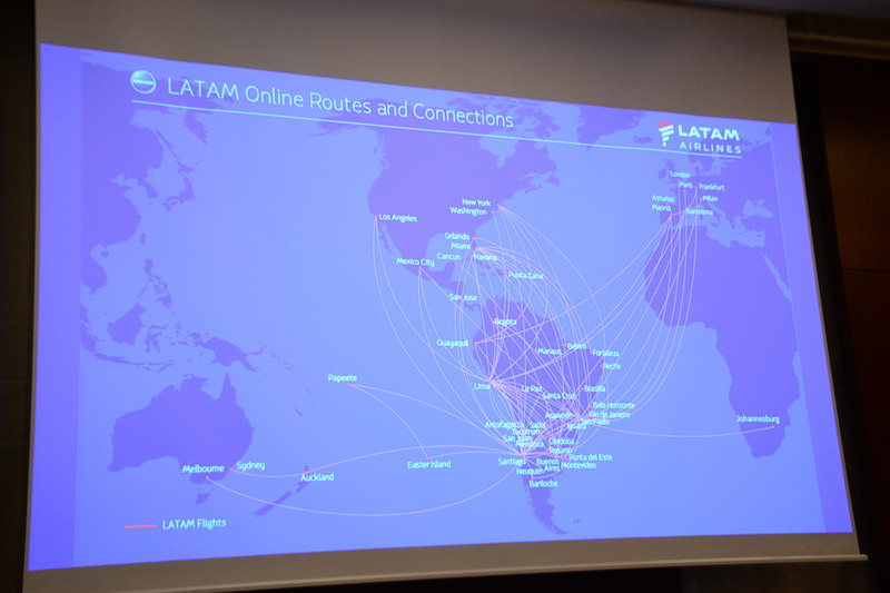 ラタム航空の南米ネットワーク