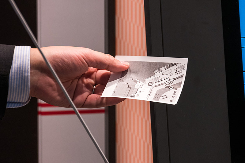 infotouchでは、オペレータが高精度地図にマーキングしながら説明し、それを印刷することができる