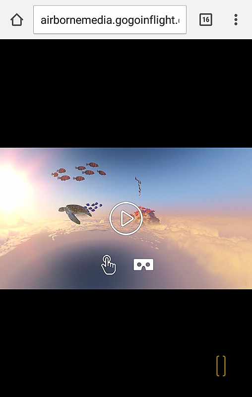 VR映像はJTAオリジナルのコンテンツ。とても美しい作品だ