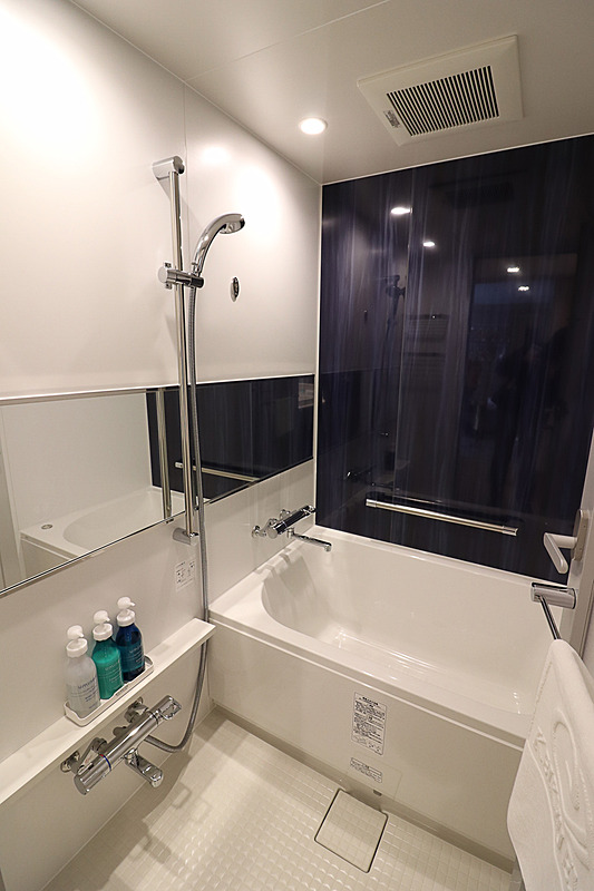 家庭用の浴室のような広々した浴室だ