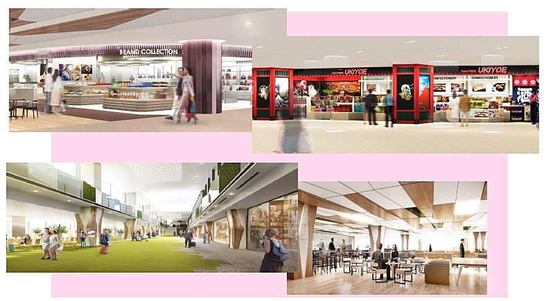 成田空港第1ターミナルの出国後エリアに17店舗が順次オープン