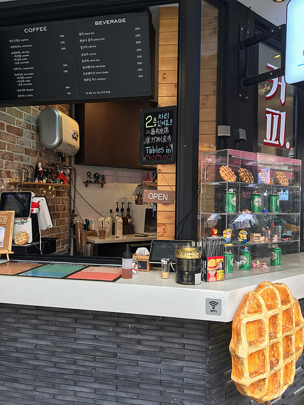南大門市場のコーヒーショップ