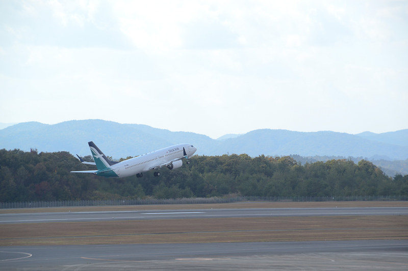 シンガポールへ飛び立った