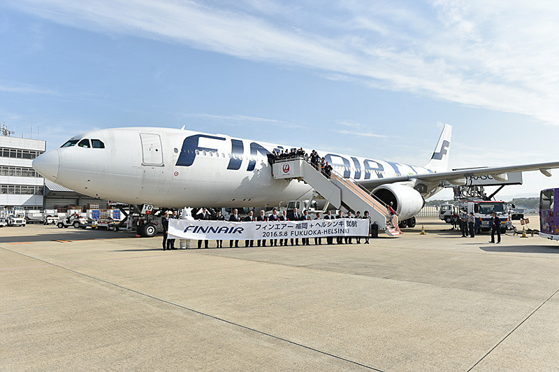 フィンエアーは2018年夏期スケジュールでも福岡～ヘルシンキ線を運航する（写真は2016年就航時のもの）