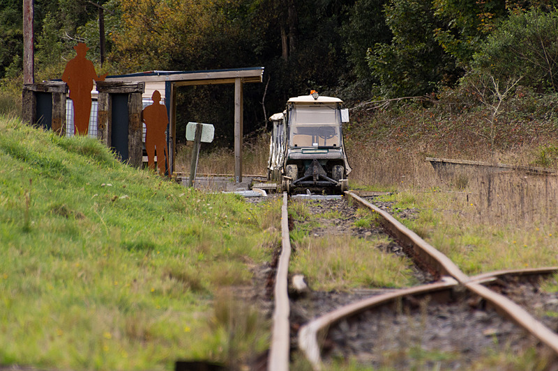 フォーゴットン・ワールド・ハイウェイに沿うように敷かれた廃線。ここにあるカートの説明は後ほど