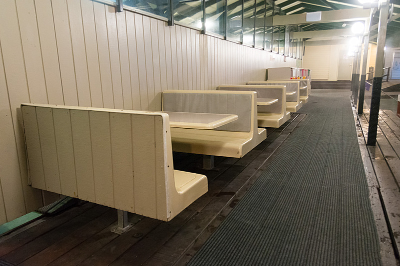 自販機などがある休憩コーナー