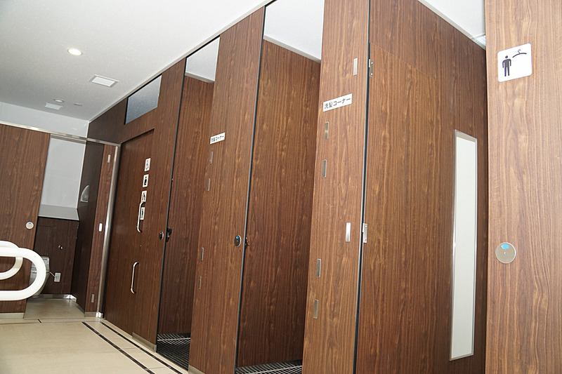 着替えスペースもある