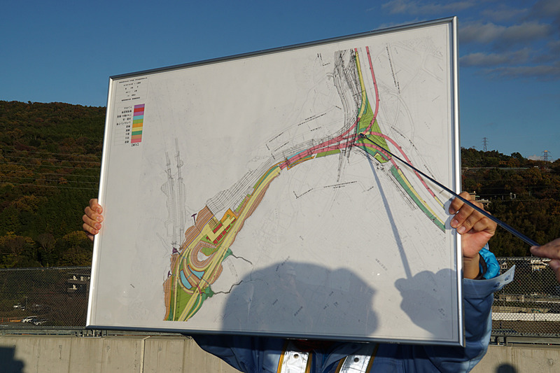 高槻JCT・ICの構造を示す説明パネル