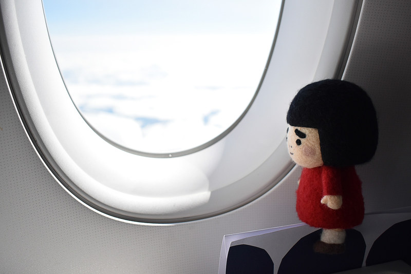 あっという間のフライトでしたわ～