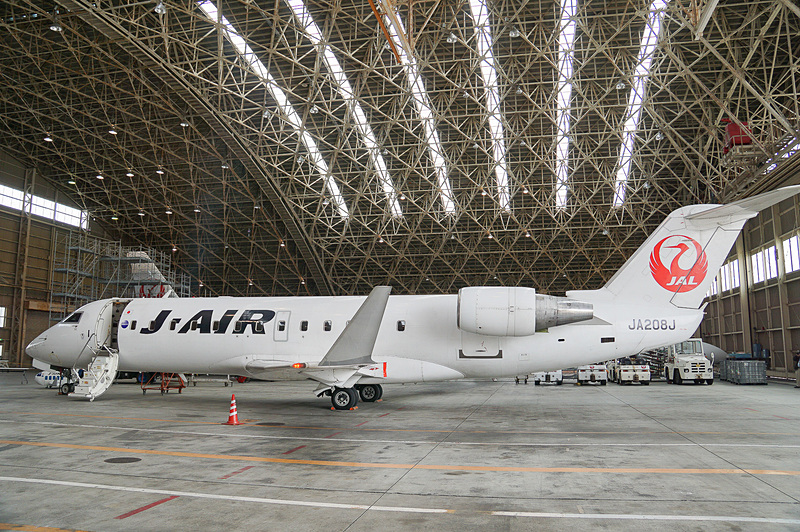 J-AIRのボンバルディア CRJ200型機