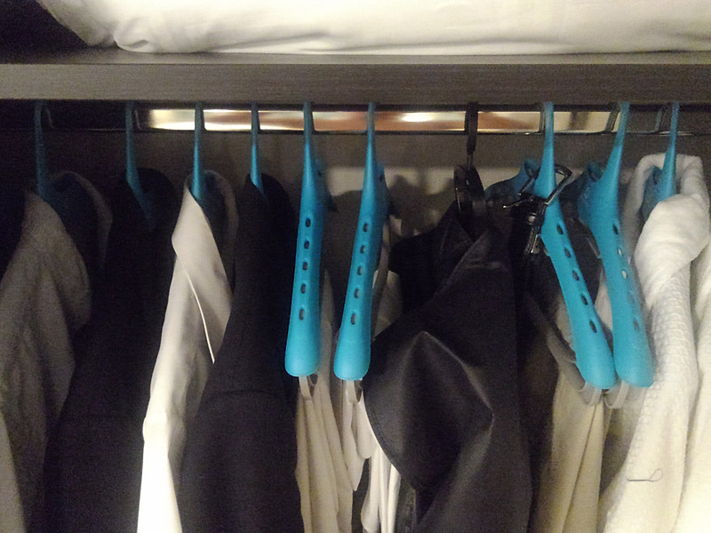 持ち込んだ衣類をすべて収納してみる