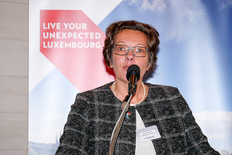 ルクセンブルク・フォー・ツーリズム局長のアンヌ・ホフマン氏はルクセンブルクの観光の魅力を紹介