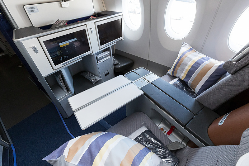 ビジネスクラスのシート